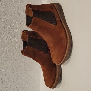 Born Faline Ginger Distressed Ankle Boots